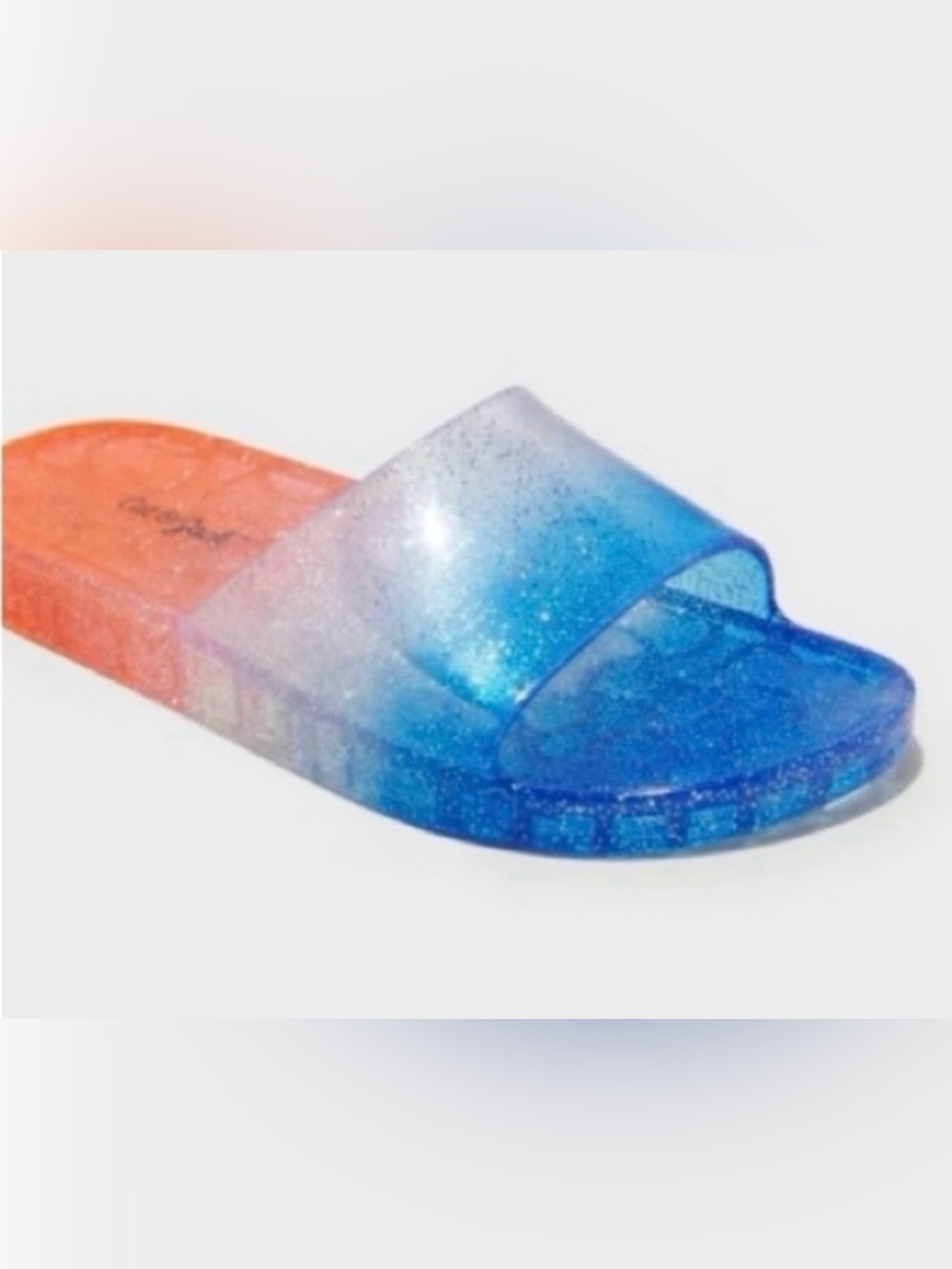 Kids' Oaklyn Glitter Jelly Slides - Cat & Jack American USA 
Size 2 new